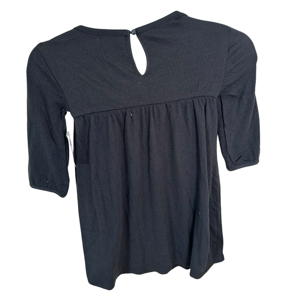 Old Navy- Girl's Charcoal Grey 3/4 Sleeve Dress- Small 6-7 NWT. school Clothes - Picture 2 of 4
